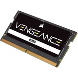 Corsair SO-DIMM 16 GB DDR5-5600, Arbeitsspeicher schwarz, CMSX16GX5M1A5600C48, Vengeance