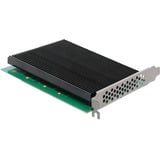 DeLOCK PCIe 5.0 x16 Karte > 4x int. M.2 NVMe + Kühlkörper, Schnittstellenkarte 
