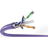 Digitus Professional Cat.6 F/UTP Verlegekabel simplex, B2ca violett, 100 Meter Rolle