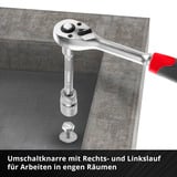 EINHELL E-Case Werkzeugkoffer Universal, 80-teilig, Werkzeug-Set schwarz/rot