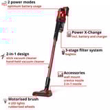 EINHELL TE-SV 18 Li (1x 4,0), Stielstaubsauger rot/schwarz