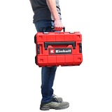 Einhell Systemkoffer E-Case S-F incl. grid foam, Werkzeugkiste schwarz/rot, mit Rasterschaumstoffeinlage