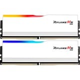 G.Skill DIMM 32 GB DDR5-6000 (2x 16 GB) Dual-Kit, Arbeitsspeicher weiß, F5-6000J3238F16GX2-RM5RW, Ripjaws M5 RGB, INTEL XMP