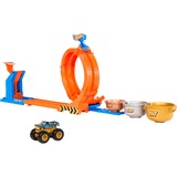 Hot Wheels Hot Wheels Monster Trucks 2-in-1 Loop & Flip Challenge, Rennbahn 