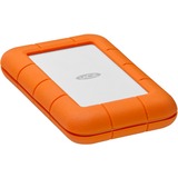 LaCie Rugged Secure 2 TB, Externe Festplatte weiß/orange, USB-C 3.2 Gen 1 (5 Gbit/s)