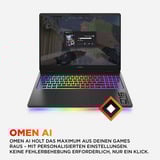OMEN MAX 16-ak0174ng, Gaming-Notebook schwarz, AMD Ryzen AI 7 350, NVIDIA GeForce RTX 5070 Ti, 32 GB DDR5, 1 TB (1 TB null), ohne Betriebssystem