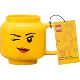 Room Copenhagen LEGO Keramiktasse Winking Girl, groß gelb