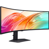 SAMSUNG ViewFinity S49F950UAU, LED-Monitor 124 cm (49 Zoll), schwarz, DQHD, VA, Curved, HDR, KVM, USB-Hub, USB-C, 120Hz Panel