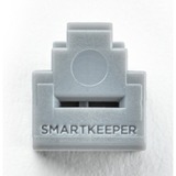 SMARTKEEPER ESSENTIAL RJ11 Port Lock (MNL04) + Lock Key Mini (U04), Einsteckschloss Farbcode Grau, 4 Stück + 1 Schlüssel