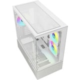Sharkoon MK7 ARGB , Tower-Gehäuse weiß, Tempered Glass x 2
