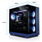 Thermaltake FTW V380XL 9070XT, Gaming-PC violett/transparent, Windows 11 Pro