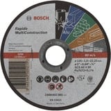 Bosch PRO Multi Construction Trennscheibe, Ø 125mm Bohrung 22,23mm, ACS 60 V BF, gerade