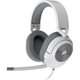 Corsair HS55 SURROUND, Gaming-Headset weiß/grau, Klinke