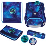 Herlitz UltraLight Plus Universe, Schulranzen blau, inkl. 16 tlg. Schüleretui, Faulenzermäppchen, Sportbeutel