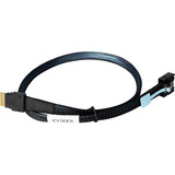 ICY BOX MB403L-B, Kabel schwarz, MCIO 4i SFF-TA-1016 auf SlimSAS 4i SFF-8654