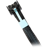 ICY BOX MB403L-B, Kabel schwarz, MCIO 4i SFF-TA-1016 auf SlimSAS 4i SFF-8654