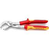 KNIPEX Cobra VDE 8726250, 250mm, Rohr- / Wasserpumpen-Zange rot/gelb, 24-fach verstellbar