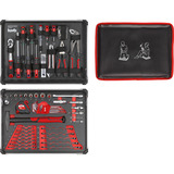 KWB Werkzeugkoffer, 80-teilig, Werkzeug-Set Aluminiumkoffer, abschließbar