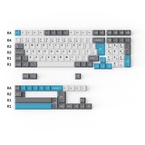 Keychron Cherry Profile Double-Shot PBT Full Keycap-Set - Grey, White and Blue, Tastenkappe mehrfarbig, 219 Stück, ANSI & UK ISO Layout