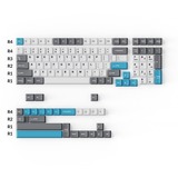 Keychron Cherry Profile Double-Shot PBT Full Keycap-Set - Grey, White and Blue, Tastenkappe mehrfarbig, 219 Stück, ANSI & UK ISO Layout