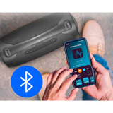 Medion Life P61768 Tragbarer Bluetooth Lautsprecher XL anthrazit, Bluetooth, Dual Illuminated, Lightstrip,Integrierte Powerbank