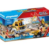 PLAYMOBIL 70742 Baustelle mit Kipplaster, Konstruktionsspielzeug