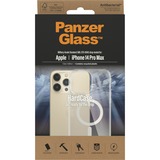 PanzerGlass HardCase, Handyhülle transparent, iPhone 14 Pro Max, MagSafe