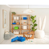 Room Copenhagen LEGO Storage Brick 4 Top Lid Translucent, Aufbewahrungsbox hellgrün/transparent