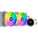 Sharkoon S80 RGB White AIO 240mm, Wasserkühlung weiß