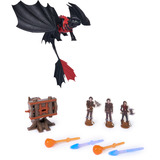 Spin Master Drachenzähmen leicht gemacht Drachenkampf Spielset - Ohnezahn mit Kanone, Spielfigur 