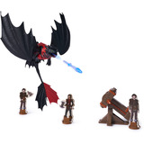 Spin Master Drachenzähmen leicht gemacht Drachenkampf Spielset - Ohnezahn mit Kanone, Spielfigur 
