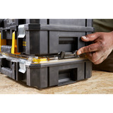Stanley PRO-STACK Organizer Duo-Pack, Werkzeugkiste schwarz/transparent, 2 Stück