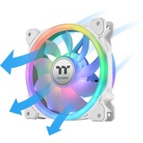 Thermaltake SWAFAN 12 RGB Radiator Fan TT Premium Edition White (3-Fan Pack), Gehäuselüfter weiß, 3er Pack, inkl. Controller