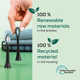 Beurer SC Premium Plaque Eraser Green Planet, Aufsteckbürste schwarz, 4er Pack