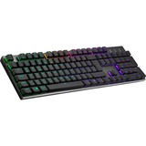 Cooler Master SK653 , Gaming-Tastatur gunmetal/schwarz, DE-Layout, TTC Low Profile RGB Red