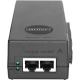 Digitus 10 Gigabit Ethernet PoE+ Injektor, 802.3at, 30 W, PoE-Injektor schwarz