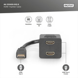 Digitus HDMI Y-Verteilerkabel, Y-Kabel schwarz