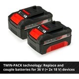 EINHELL Power-X-Change Starter-Kit A1, 18Volt 4Ah, Set schwarz/rot, Akku + Ladegerät