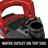 EINHELL Schmutzwasserpumpe GE-DP 7935 N-A ECO, Tauch- / Druckpumpe rot/schwarz, 790 Watt