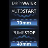 EINHELL Schmutzwasserpumpe GE-DP 7935 N-A ECO, Tauch- / Druckpumpe rot/schwarz, 790 Watt