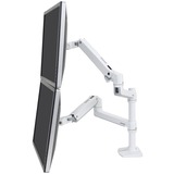 Ergotron LX Dual Monitor Arm, Monitorhalterung weiß