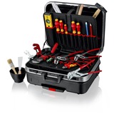 KNIPEX Werkzeugkoffer "BIG Basic Move" Sanitär, 31-teilig, Werkzeug-Set schwarz, mit Werkzeug-Sortiment für Installateure