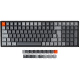 Keychron K4 Version 2, Gaming-Tastatur schwarz/grau, DE-Layout, Gateron Red, Hot-Swap, Aluminiumrahmen, RGB