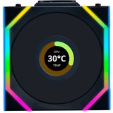 Lian Li UNI FAN SL120 LCD Wireless, Gehäuselüfter schwarz, 124.5 mm