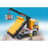 PLAYMOBIL 71750 Action Heroes Baustellen-LKW mit Kran, Konstruktionsspielzeug 