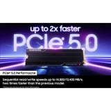 Samsung 9100 PRO Heatsink 1 TB, SSD PCIe 5.0 x4, NVMe 2.0, M.2 2280