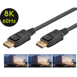 goobay Kabel DisplayPort 1.4 Stecker > DisplayPort Stecker schwarz, 2 Meter