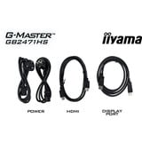 iiyama G-Master G2471HS-B1 Red Eagle, Gaming-Monitor 60.5 cm (23.8 Zoll), schwarz (matt), FullHD, Fast-IPS, HDMI, DP, G-Sync komp., 240Hz Panel