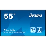 iiyama ProLite LH5560UHS-B1AG, Public Display schwarz (matt), UltraHD/4K, VA, Lautsprecher