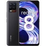 realme 8 64GB, Handy Cyber Black, Android 11, 4 GB DDR4X